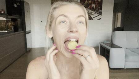 chips with a carbonated drink = burping and hiccups (chew)