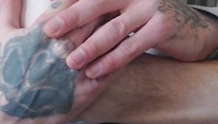 Toe sucking and showing my pink feet