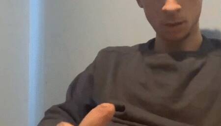 Cumming hard on my bed