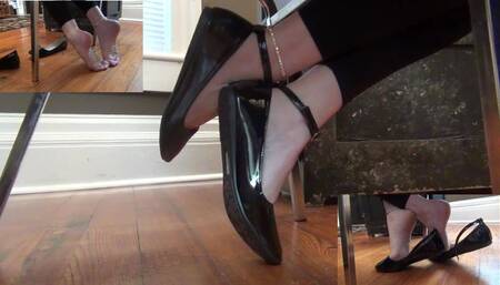 Makaylas Sweaty Strappy Flats!