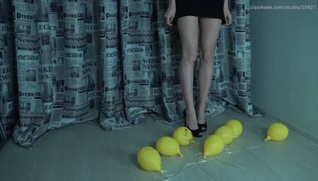 sexy teen lady crushing balloons by high heel (480p mp4)