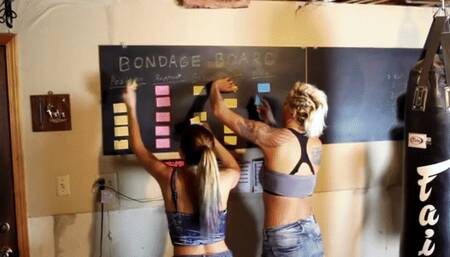 @modelconstance1 and @maddmystic - Bondage board escape challenge