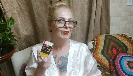 Blonde smoker milf in - Flirting with my neighbor, smoking a bunch of cigarettes