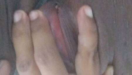 Cute Ebony Pussy Close up