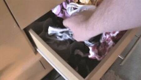 Caught sniffing mums knickers - AVI format