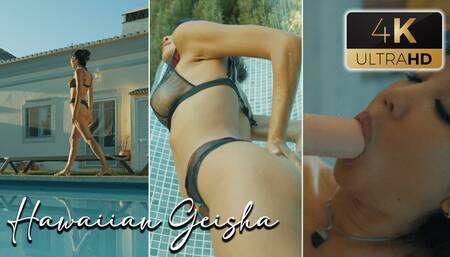 Public Hotel Pool Dildo Masturbation