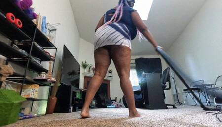 Tiny Spencer on run from Giantess Vacuum POV 4k