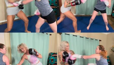 Sassy vs Andi competitive boxing