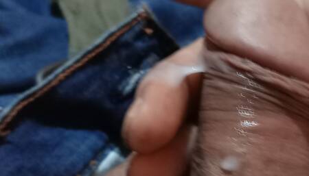 Strocking My Cock Watching Porn