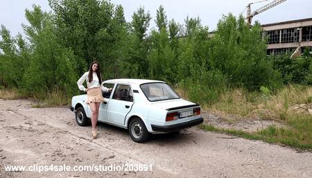 28C - Sasha revving up hard old Skoda main cam plus pedal cam