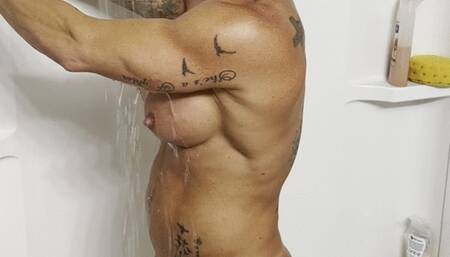 masterbating in the shower