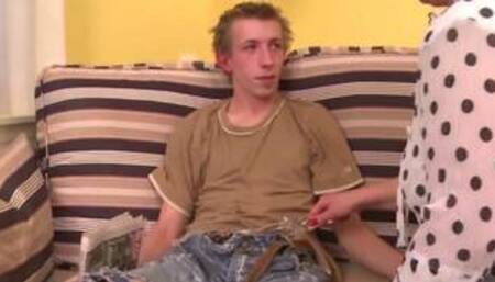 busty natural mom spoiling teen son