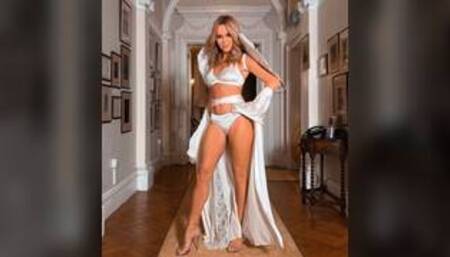 Amanda Holden Bangin MILF Hot White Panty Cum Tribute