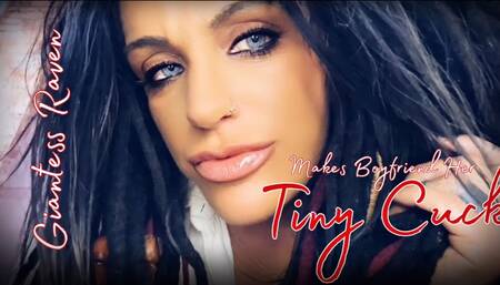 GIANTESS RAVEN MAKES BOYFRIEND HER TINY CUCK