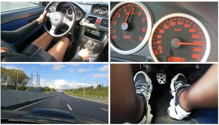 EXCLUSIVE PREMIERE: SEXY GIRL DRIVES EXTREMELY FAST SUBARU IMPREZA WRX STI