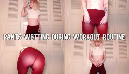 Pants Wetting During Workout Routine [HD] [WMV]