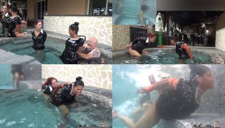 Calisa Bondage Diaries: Water Wrestling With Sara Brooke