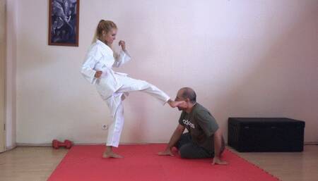 CECILIA - Lethal Karateka Feet - Fight Me, Bully! - CRUEL Punishment With Kicking And Stomping