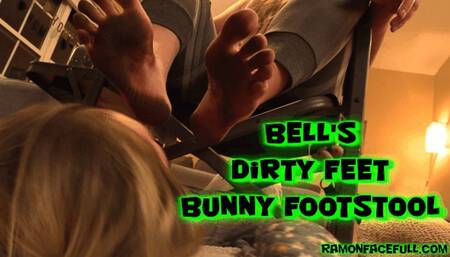 Bell's Dirty Feet Bunny Footstool!