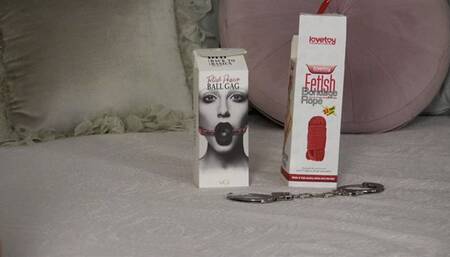 Christmas Day celebrated in a very kinky way while my foot Master is tying me up and tickle my soles for his own pleasure