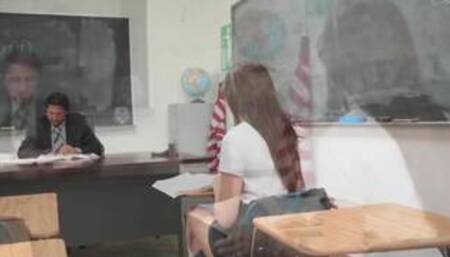 innocenthigh - cute schoolgirl jade amber fucked by huge coc