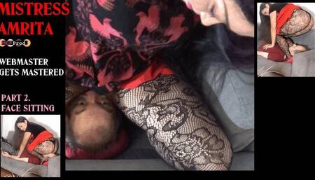 AMRITA makes FACE SITTING COMBO to punish her webmaster (HD)