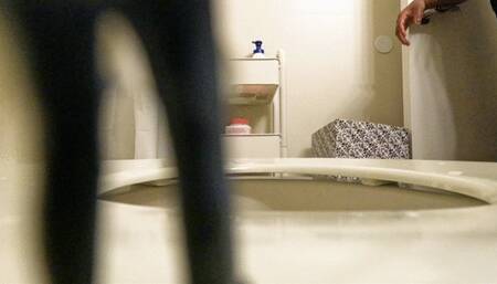 Tiny Kevin Sneaks into his Giantess Boss Private Bathroom  4k