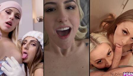 Andi Rose and Anna Claire Clouds's handjob action by Nubiles Porn