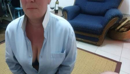 Raised rigid collar blowjob