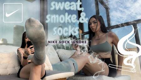 Sweat, Smoke, & Socks [Nike Sock Worship • Ignore Fetish]