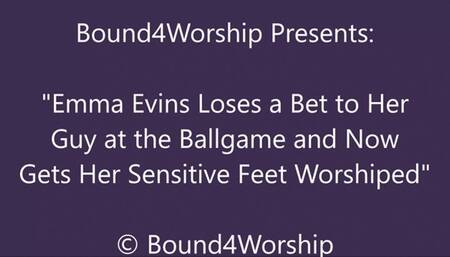 Emma Evins Gets Foot Worship After the Ballgame - HD