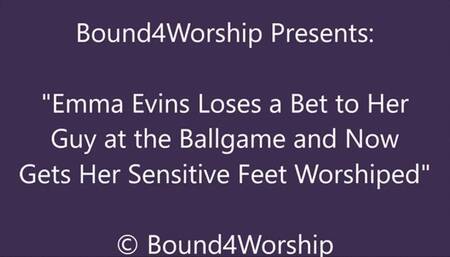 Emma Evins Gets Foot Worship After the Ballgame - SD