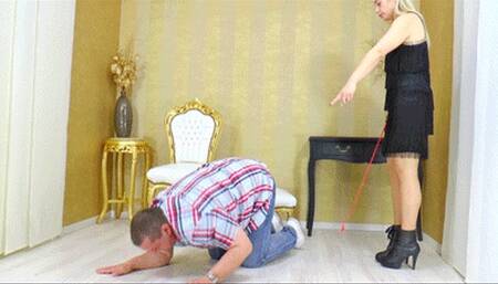 Spankings for the cleaning slave - small version