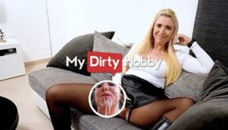 Busty blonde has intense anal action