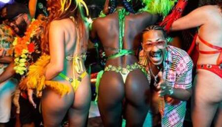 wild carnaval DP fuck orgy