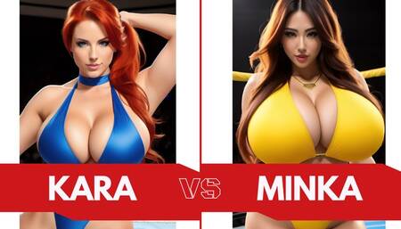 Big Tit Topless Female Wrestling: Minka Kim vs Kara Murphy SD