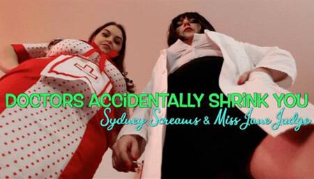 Doctors Accidentally Shrink You ft Miss Jane Judge - An accidental shrinking fetish scene featuring: giantess, medical fetish, foot fetish, tiny man POV, femdom POV, and shrunken man - 720 MP4