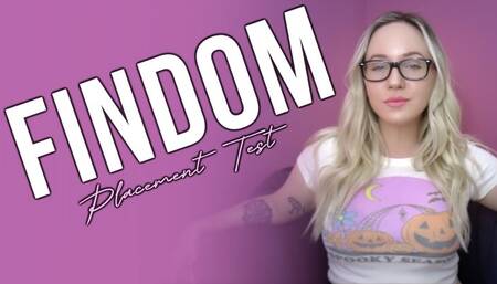 Findom Placement Test