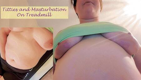 Titties and Masturbation On Treadmill | Teasing With Big Boobs During Walk | So Horny I Had To Cum | Clara Crisp