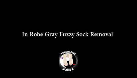 In Robe Gray Sock Removal