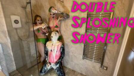 DOUBLE SPLOSHING SHOWER (IN 4K)