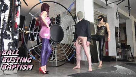 MISTRESS GAIA - BALLBUSTING BAPTISM - HD