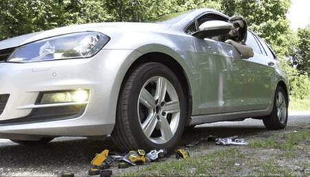 Destroying all of your toys under my tire (small version)