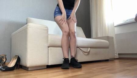 Sneakers, socks, feet tease, JOI