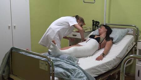 First day in hip spica