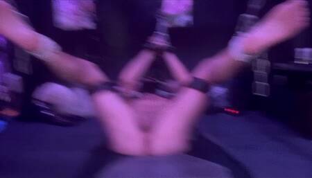 bondaged slut get a cbt and a cumshot