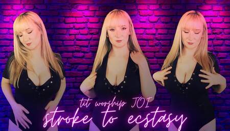 Tit worship JOI: Stroke to ecstasy