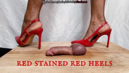 RED STAINED RED HEELS [CLOSE-UP] 4 of 14 MIN