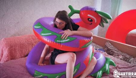 C91 Cosette admires her inflatable Serpent - 1080p