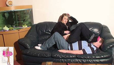 Sweaty Socks Rubbed On His Face